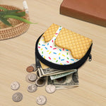 White Ice Cream Melted Print Coin Purse