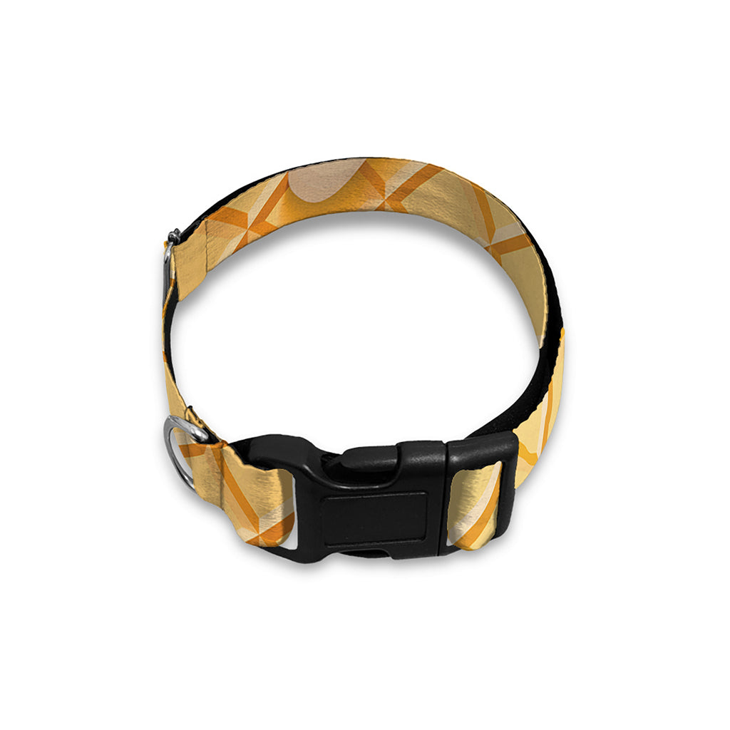 White Ice Cream Melted Print Dog Collar