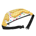 White Ice Cream Melted Print Fanny Pack