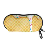 White Ice Cream Melted Print Glasses Case