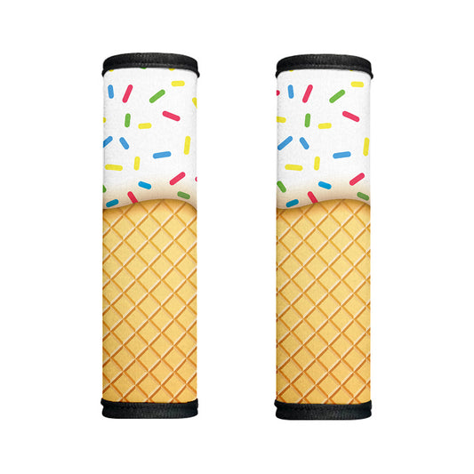 White Ice Cream Melted Print Handle Covers