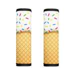 White Ice Cream Melted Print Handle Covers