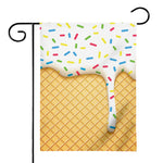 White Ice Cream Melted Print House Flag
