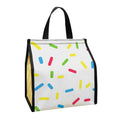 White Ice Cream Melted Print Insulated Lunch Tote