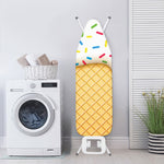 White Ice Cream Melted Print Ironing Board Cover