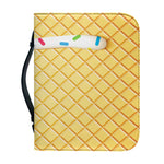 White Ice Cream Melted Print Leather Bible Cover