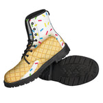 White Ice Cream Melted Print Backpack