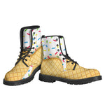 White Ice Cream Melted Print Backpack