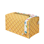 White Ice Cream Melted Print Leather Tissue Box Cover