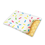 White Ice Cream Melted Print Pet Cooling Mat Cover