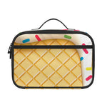 White Ice Cream Melted Print Portable Lunch Bag