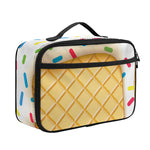 White Ice Cream Melted Print Portable Lunch Bag