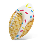 White Ice Cream Melted Print Rugby Ball