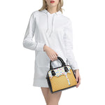 White Ice Cream Melted Print Shoulder Handbag