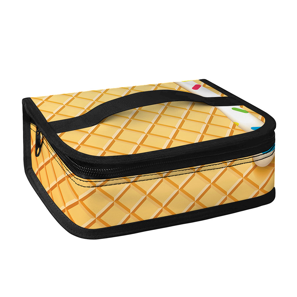 White Ice Cream Melted Print Small Lunch Bag