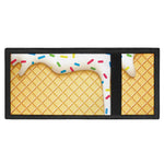 White Ice Cream Melted Print Trifold Wallet