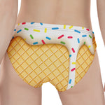 White Ice Cream Melted Print Women's Panties
