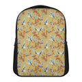 White Japanese Cranes Pattern Print Casual Backpack