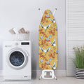 White Japanese Cranes Pattern Print Ironing Board Cover
