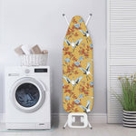 White Japanese Cranes Pattern Print Ironing Board Cover