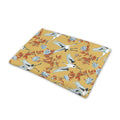 White Japanese Cranes Pattern Print Pet Cooling Mat Cover