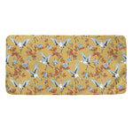 White Japanese Cranes Pattern Print Towel