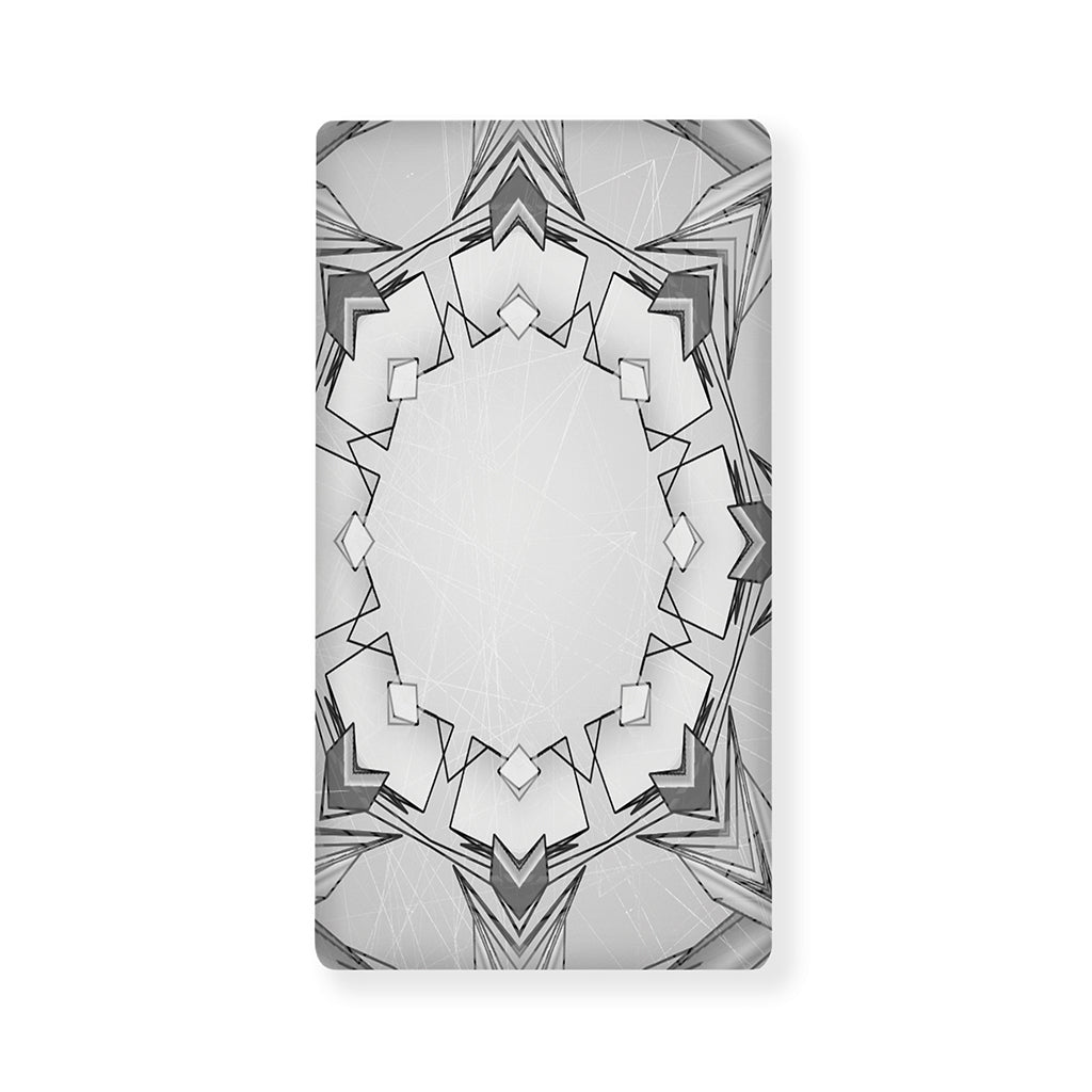 White Kaleidoscope Print Baby Crib Sheet