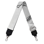 White Kaleidoscope Print Bag Strap