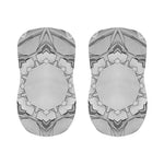 White Kaleidoscope Print Bar Stool Covers