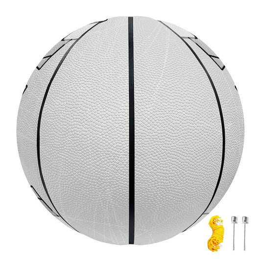 White Kaleidoscope Print Basketball