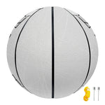 White Kaleidoscope Print Basketball