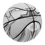 White Kaleidoscope Print Basketball
