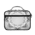 White Kaleidoscope Print Briefcase Bible Bag