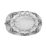 White Kaleidoscope Print Car Side Mirror Covers