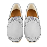 White Kaleidoscope Print Casual Shoes