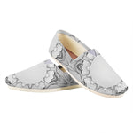 White Kaleidoscope Print Casual Shoes
