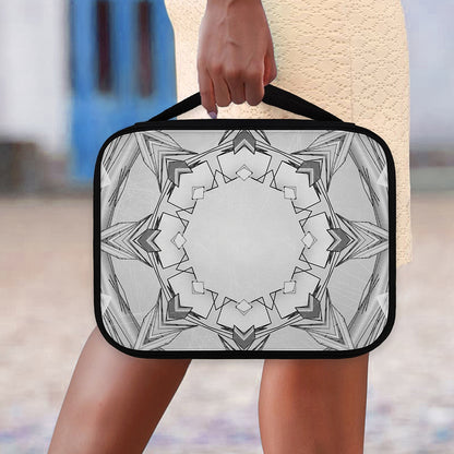 White Kaleidoscope Print Classic Bible Case