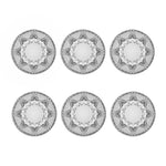 White Kaleidoscope Print Coaster Set