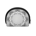 White Kaleidoscope Print Coin Purse