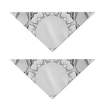 White Kaleidoscope Print Dog Bandana