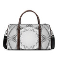White Kaleidoscope Print Duffel Bag