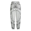 White Kaleidoscope Print Fleece Lined Knit Pants