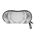 White Kaleidoscope Print Glasses Case