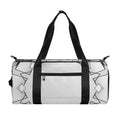 White Kaleidoscope Print Gym Bag