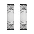 White Kaleidoscope Print Handle Covers