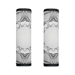 White Kaleidoscope Print Handle Covers