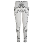 White Kaleidoscope Print High-Waisted Pocket Leggings