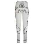 White Kaleidoscope Print High-Waisted Pocket Leggings