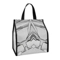 White Kaleidoscope Print Insulated Lunch Tote