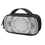 White Kaleidoscope Print Insulin Cooler Travel Case